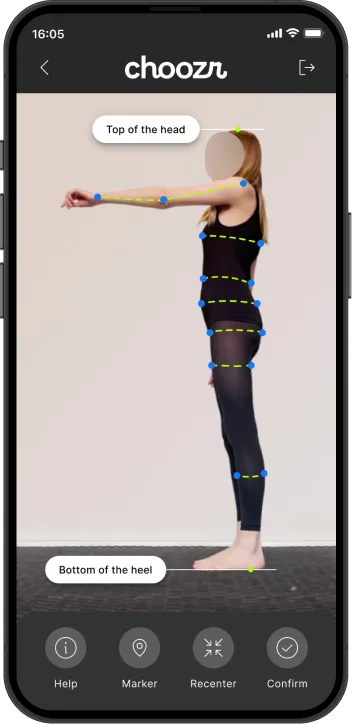 Choozr Body Measurement View